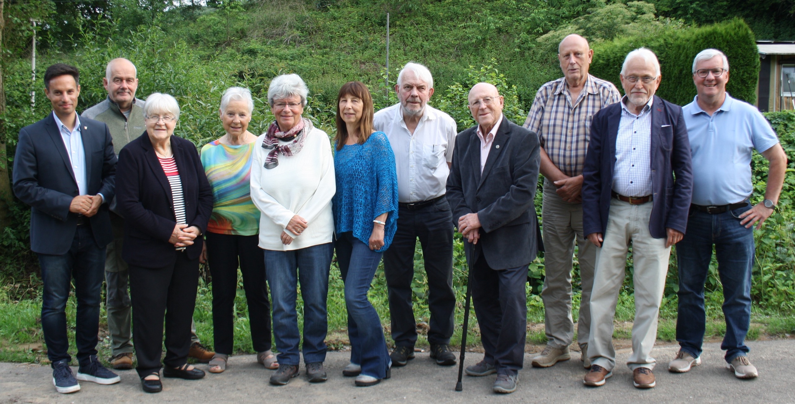 v.l.: MdL Oliver Ulloth, Jörg Moldenhauer, Renate Hellwig, Gabriele Dietrich, Gudrun Walther, Doris Brandstetter, Hans Lange, Hans-Georg Baermann, Manfred Kleiber, Hartmut Kamphausen und Thomas Scheklinski